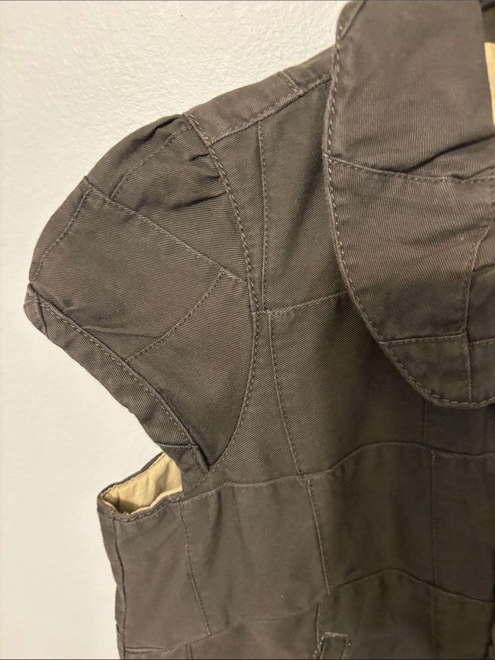 Vintage LOFT women’s ' army green utility vest - Picture 4 of 11